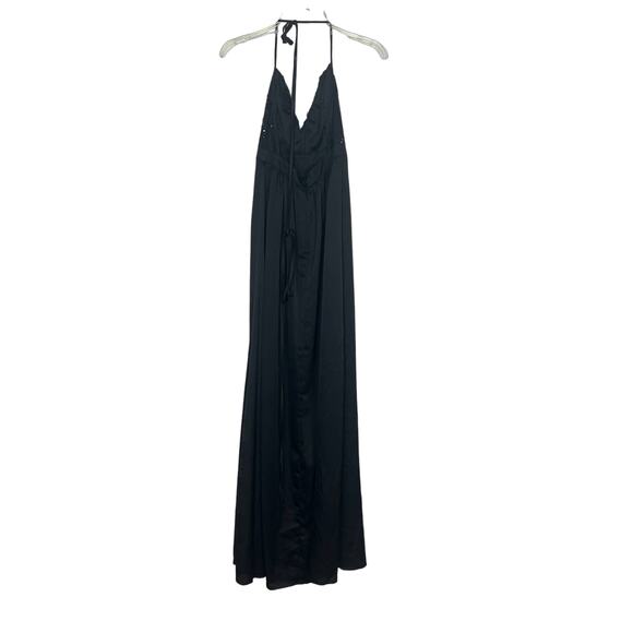 Love Couture Halter Beaded Black Maxi Dress Size XS - Picture 8 of 16